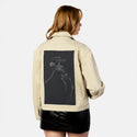 imfallingapart patch on female atelier canvas jacket in tan