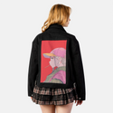 indieview patch on female atelier canvas jacket in nightfall