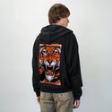 infernalbeast patch on male essential zip hoodie in after hours