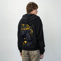 inkedkraken patch on male essential zip hoodie in after hours