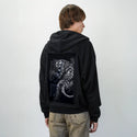 inkedtiger patch on male essential zip hoodie in after hours