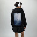 innerpeace patch on female essential zip hoodie in after hours