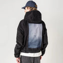 innerpeace patch on male retro cord hoodie in onyx