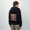 innerpeaceday patch on male essential zip hoodie in after hours