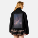 intergalacticii patch on female atelier canvas jacket in nightfall
