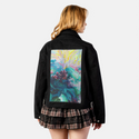 inthedeep patch on female atelier canvas jacket in nightfall