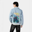 inthedeep patch on male og denim jacket in oceanside