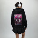 intlplayers patch on female essential zip hoodie in after hours