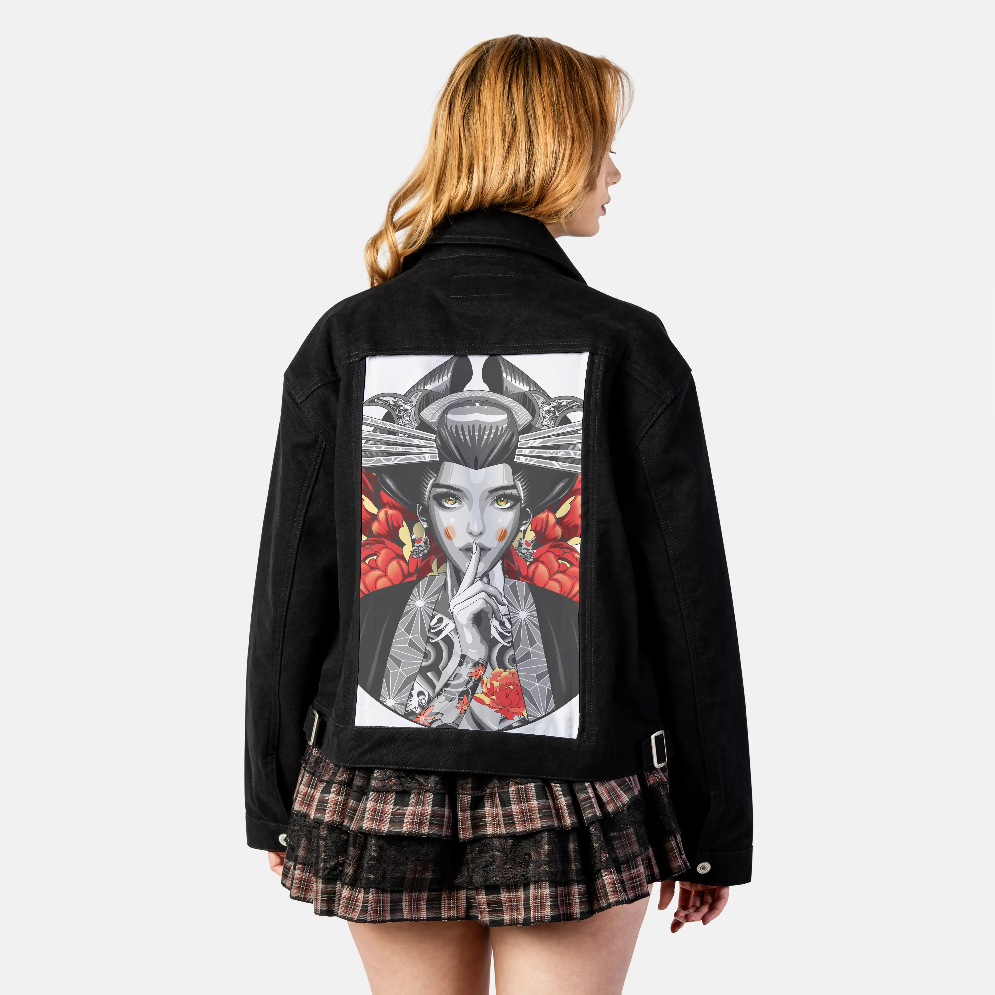 irezumishh patch on female atelier canvas jacket in nightfall
