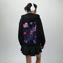 izanami patch on female essential zip hoodie in after hours