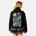 izanamilime patch on female atelier canvas jacket in nightfall
