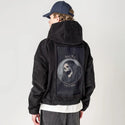 joinme patch on male retro cord hoodie in onyx