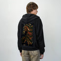 journeytotheinnerworld patch on male essential zip hoodie in after hours