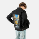 jumboskater patch on male og denim jacket in raven