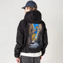 jumboskater patch on male retro cord hoodie in onyx