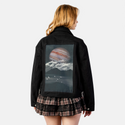 jupiterabove patch on female atelier canvas jacket in nightfall
