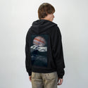 jupiterabove patch on male essential zip hoodie in after hours