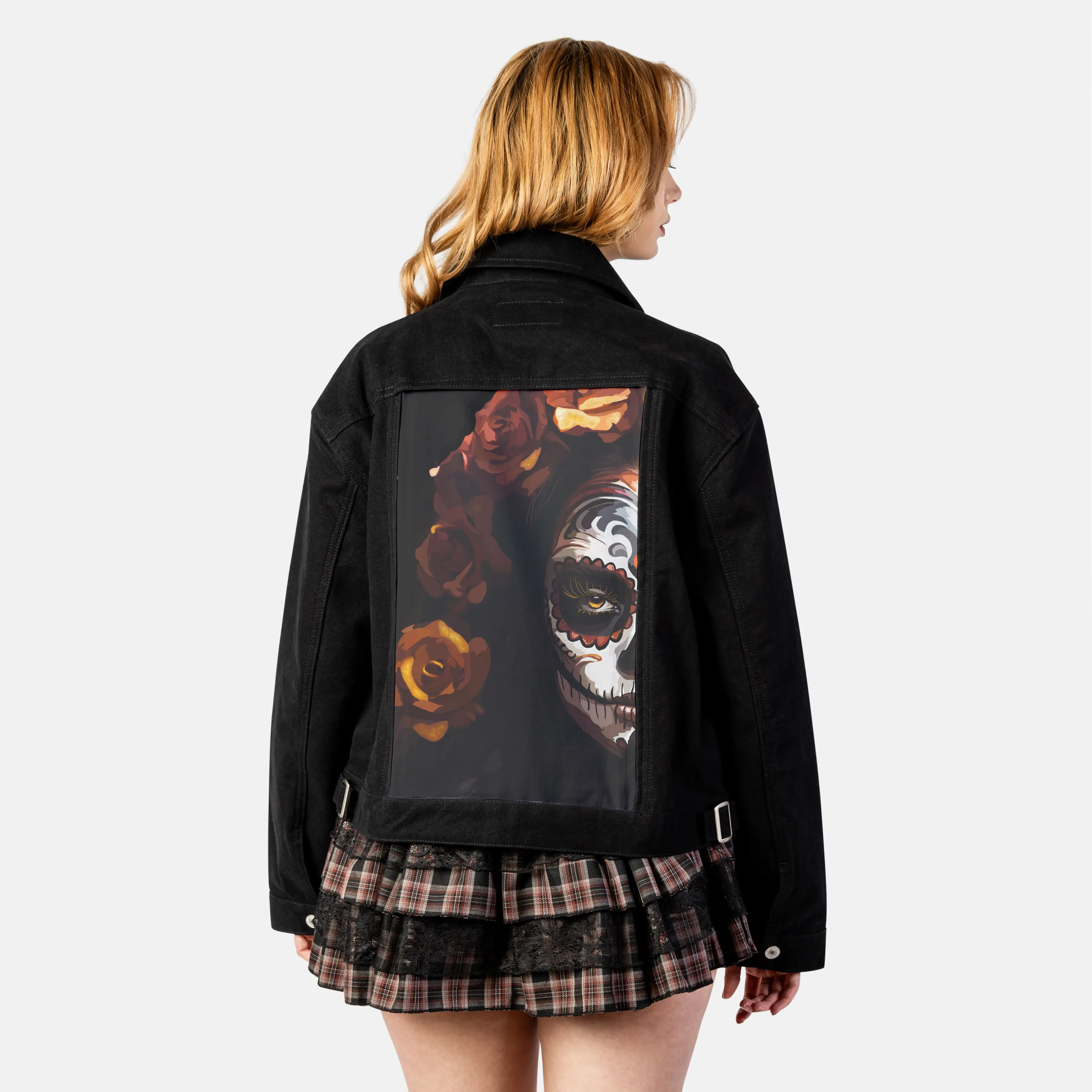 karlota patch on female atelier canvas jacket in nightfall