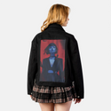 killbillii patch on female atelier canvas jacket in nightfall