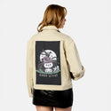 kindawitchy patch on female atelier canvas jacket in tan