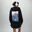 knightofcups patch on female essential zip hoodie in after hours