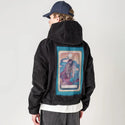 knightofswords patch on male retro cord hoodie in onyx