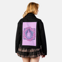 koi patch on female atelier canvas jacket in nightfall
