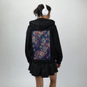 lesfleurs patch on female essential zip hoodie in after hours