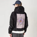 letitgo patch on male retro cord hoodie in onyx