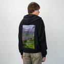 liftedlife patch on male essential zip hoodie in after hours