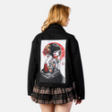 lollipopgeisha patch on female atelier canvas jacket in nightfall