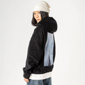lonetreeinwinter patch on female retro cord hoodie in onyx