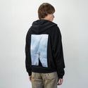 lonetreeinwinter patch on male essential zip hoodie in after hours