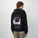 longingisapain patch on male essential zip hoodie in after hours