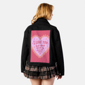 loveforfries patch on female atelier canvas jacket in nightfall