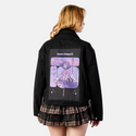 loveletters patch on female atelier canvas jacket in nightfall