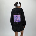 loveletters patch on female essential zip hoodie in after hours