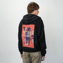 luckykat patch on male essential zip hoodie in after hours