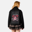 luckyritual patch on female atelier canvas jacket in nightfall