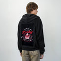 luckyritual patch on male essential zip hoodie in after hours