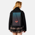 lunareclipse patch on female atelier canvas jacket in nightfall