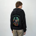 magicgarden patch on male essential zip hoodie in after hours