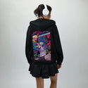 maharlika patch on female essential zip hoodie in after hours