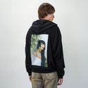 mambumuse patch on male essential zip hoodie in after hours