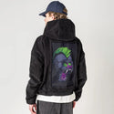 mandrillpunk patch on male retro cord hoodie in onyx