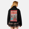 maneater patch on female atelier canvas jacket in nightfall