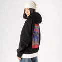 manwhosold patch on female retro cord hoodie in onyx