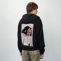 maskedoni patch on male essential zip hoodie in after hours