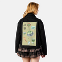 matcha patch on female atelier canvas jacket in nightfall