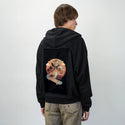meowsterkoiskater patch on male essential zip hoodie in after hours